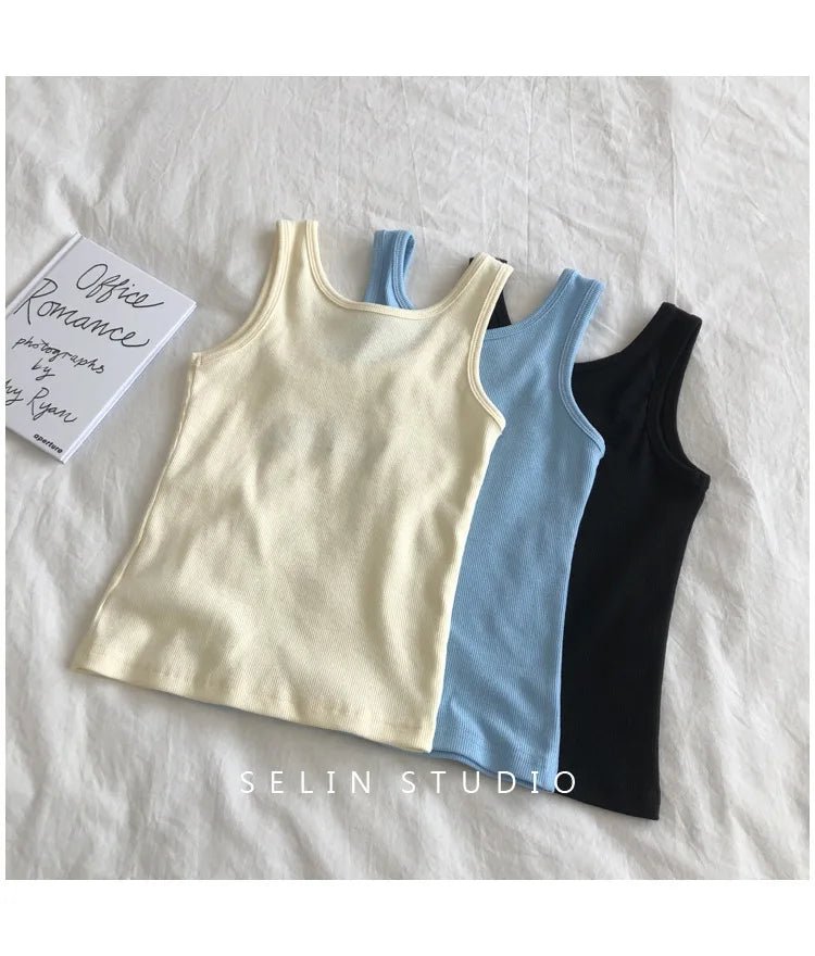 Ribbed Tank Top for Women Bestselling Halter Top Classic Going Out Tops - Zeprah