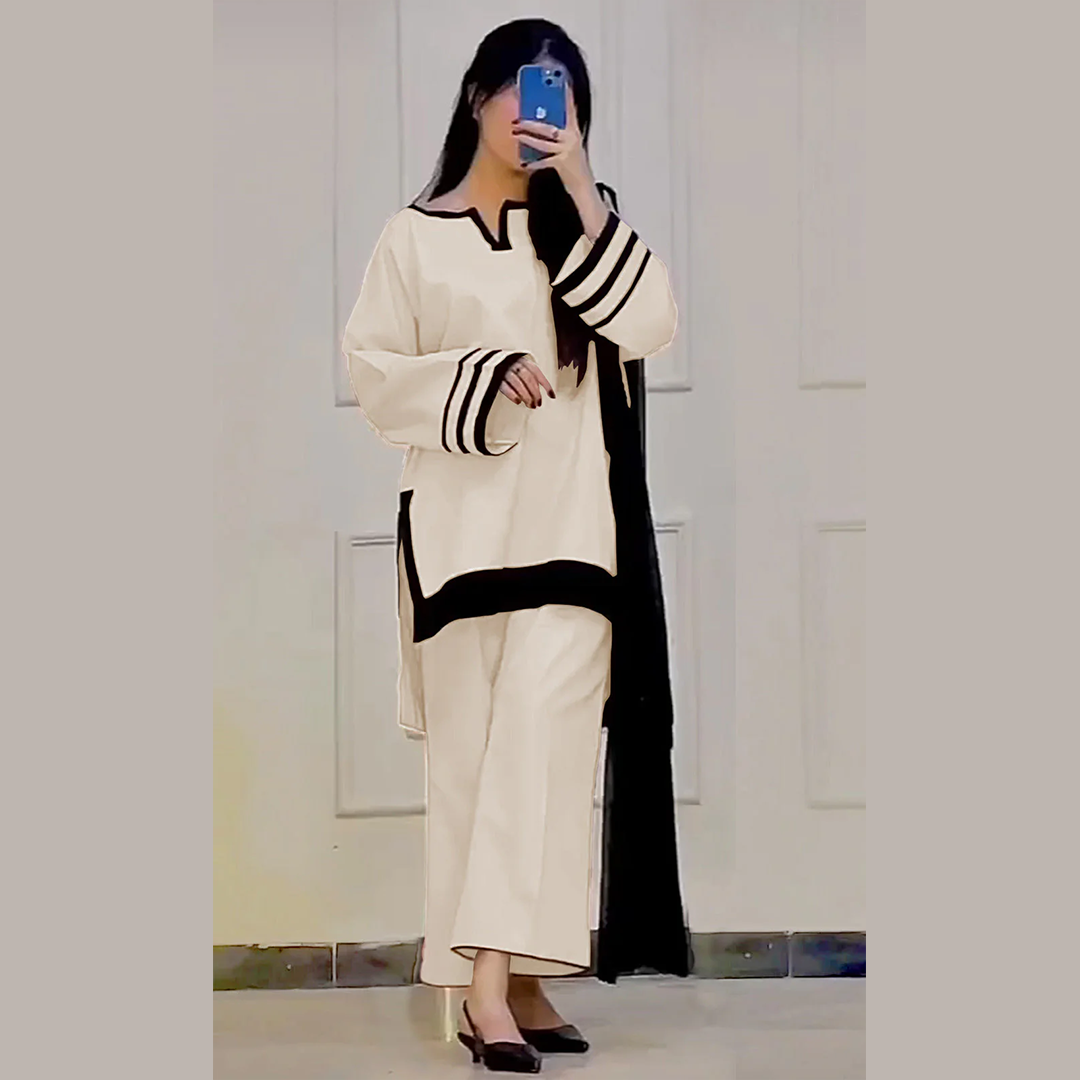 Article Plain Contrast 3pc