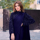 Onyx Fusion Stitched Saree