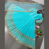 3 pc sequence Embroidery long Chiffon Maxi