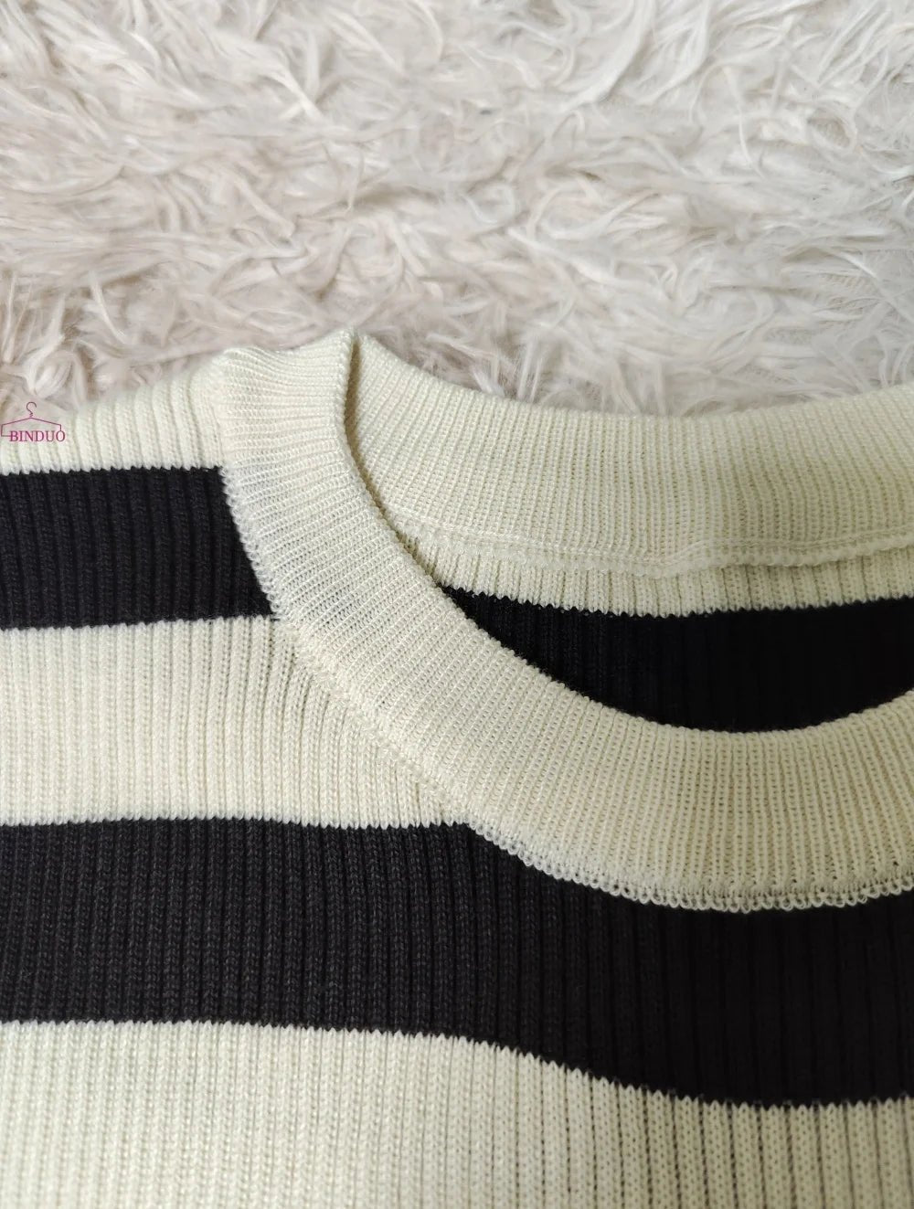 Round Neck Base Sweater Knitted Long - sleeved Top Slim - fit Long Sleeve Short Top - Zeprah