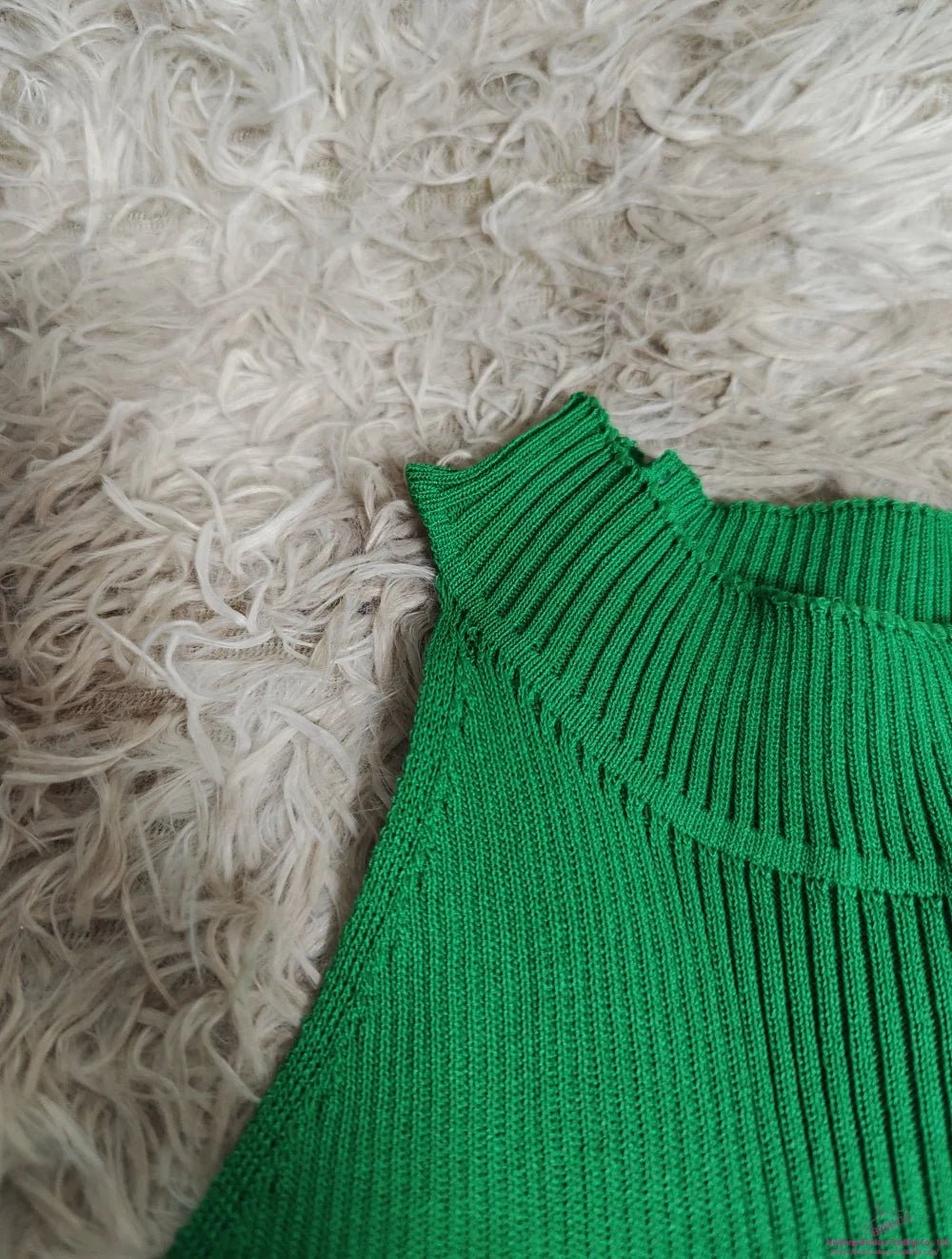 Round Neck Tank Top for Women Knitted Camisole Flounce Going Out Tops - Zeprah