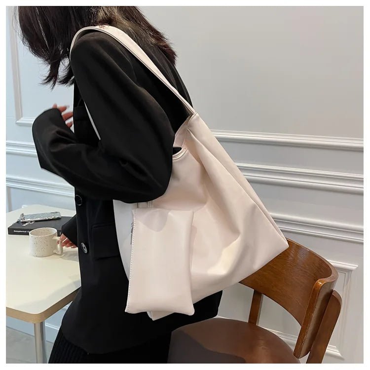 Sac a Main Femme Large Capacity Leather Combo Luxury Handbags for Women Fashion Shoulder Armpit Purses Ladies Hand Bags - Zeprah