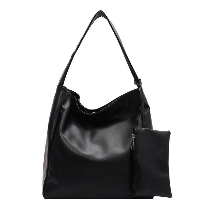 Sac a Main Femme Large Capacity Leather Combo Luxury Handbags for Women Fashion Shoulder Armpit Purses Ladies Hand Bags - Zeprah