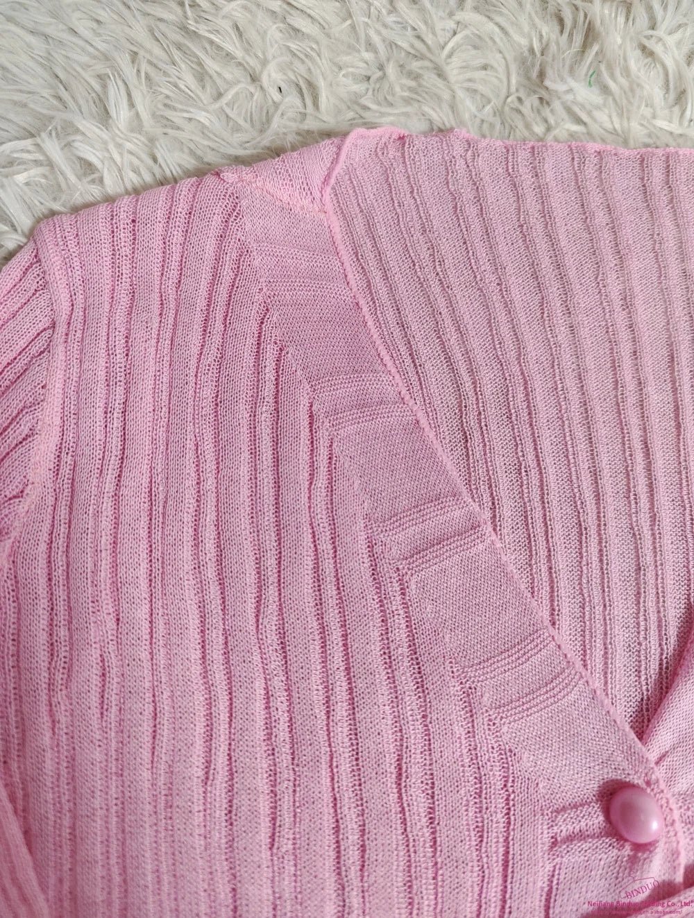 Selvedge Knit Cardigan Top Solid Crop Top Ice Silk Sun protection Smock Top - Zeprah