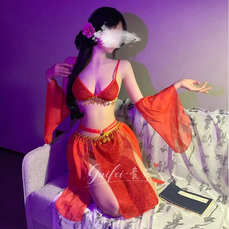 Sex Lingerie Sexy Exotic Tassel Split Antique Perspective Tease Temptation Sexy Lingeries - Zeprah