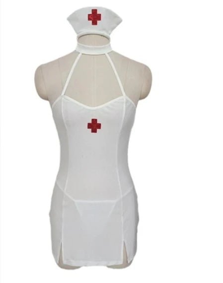 Sexy Costumes Hollow Out Uniform Suit Sexually Abused Sexy Lingerie Set - Zeprah