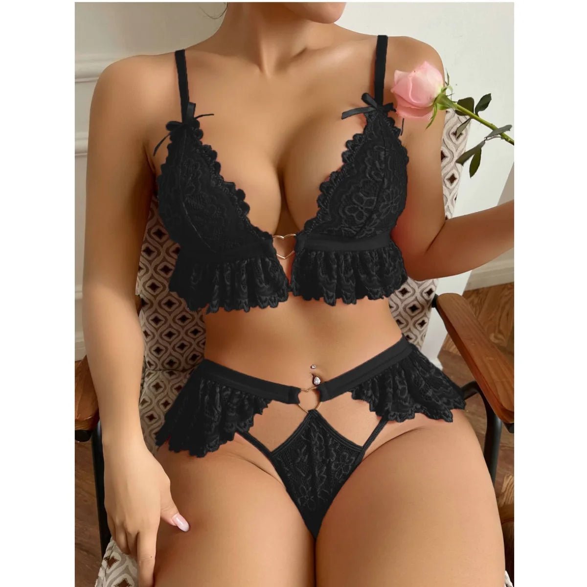 Sexy Lace Sexy Nighty Hollow Out Sexy Xxx Lingerie Women Popular Sexy Underwear - Zeprah