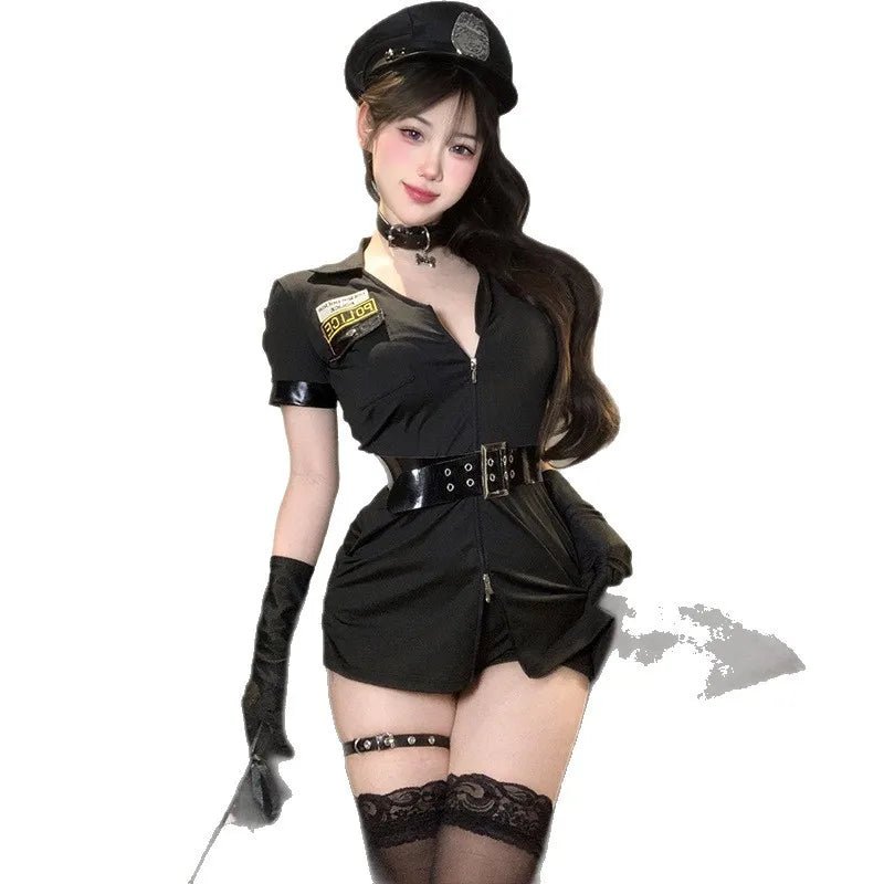 Sexy Lingerie Female Cosplay Uniform Role Play Set Seductive Flight Attendant Outfit Sexy Uniform - Zeprah