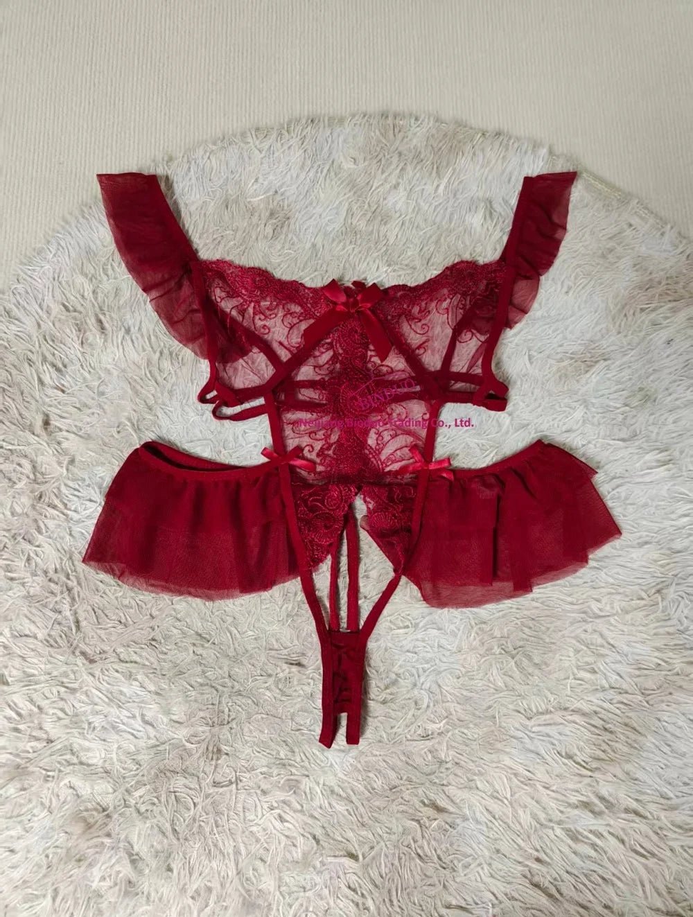 Sexy Lingerie Sexy Lace Temptation Jumpsuit Women's Open Small Chest Uniform Temptation Pajamas - Zeprah