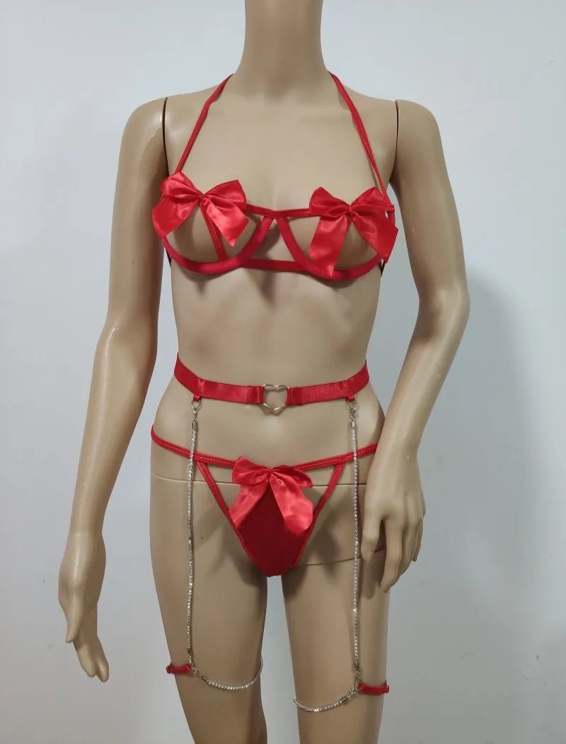 Sexy Male Lace Seduction Three - point Erotic Sexy Lingerie Womens Sexy Underwear Lady Lingerie - Zeprah