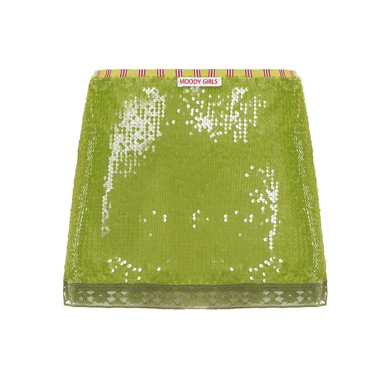 Sexy Patchwork Party Mini Skirts - Star Design Dropped Waist Reflective Sequined A - Line Skirts for Summer Vacation - Zeprah