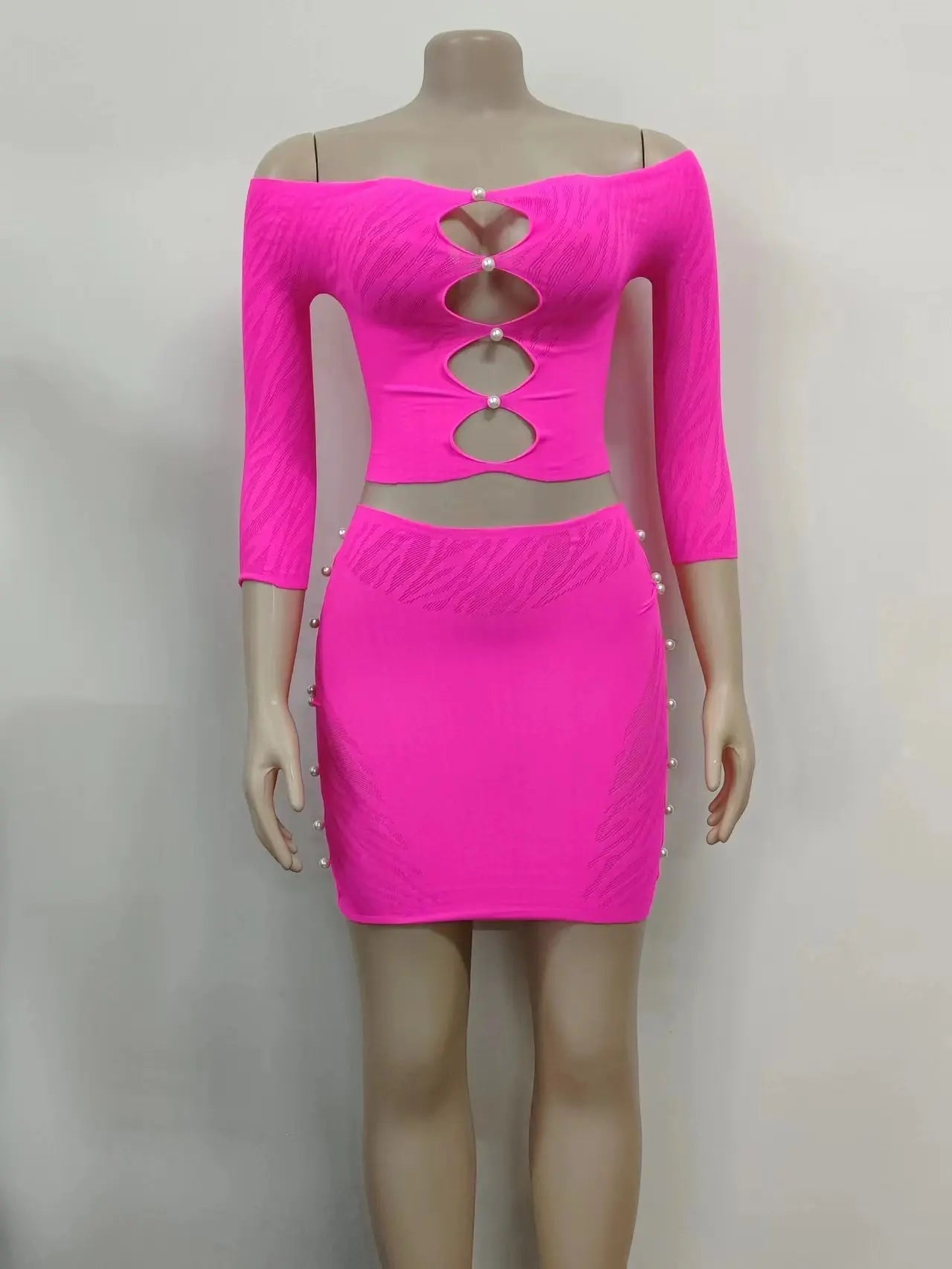 Sexy Pearl Mesh Sexy Costumes Womens Uniform Suit - Zeprah