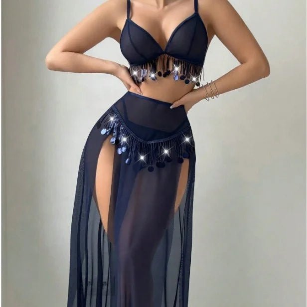 Sexy Underwear Exotic Belly Dance Accessories Tassel Game Clothing Fun Suit - Zeprah