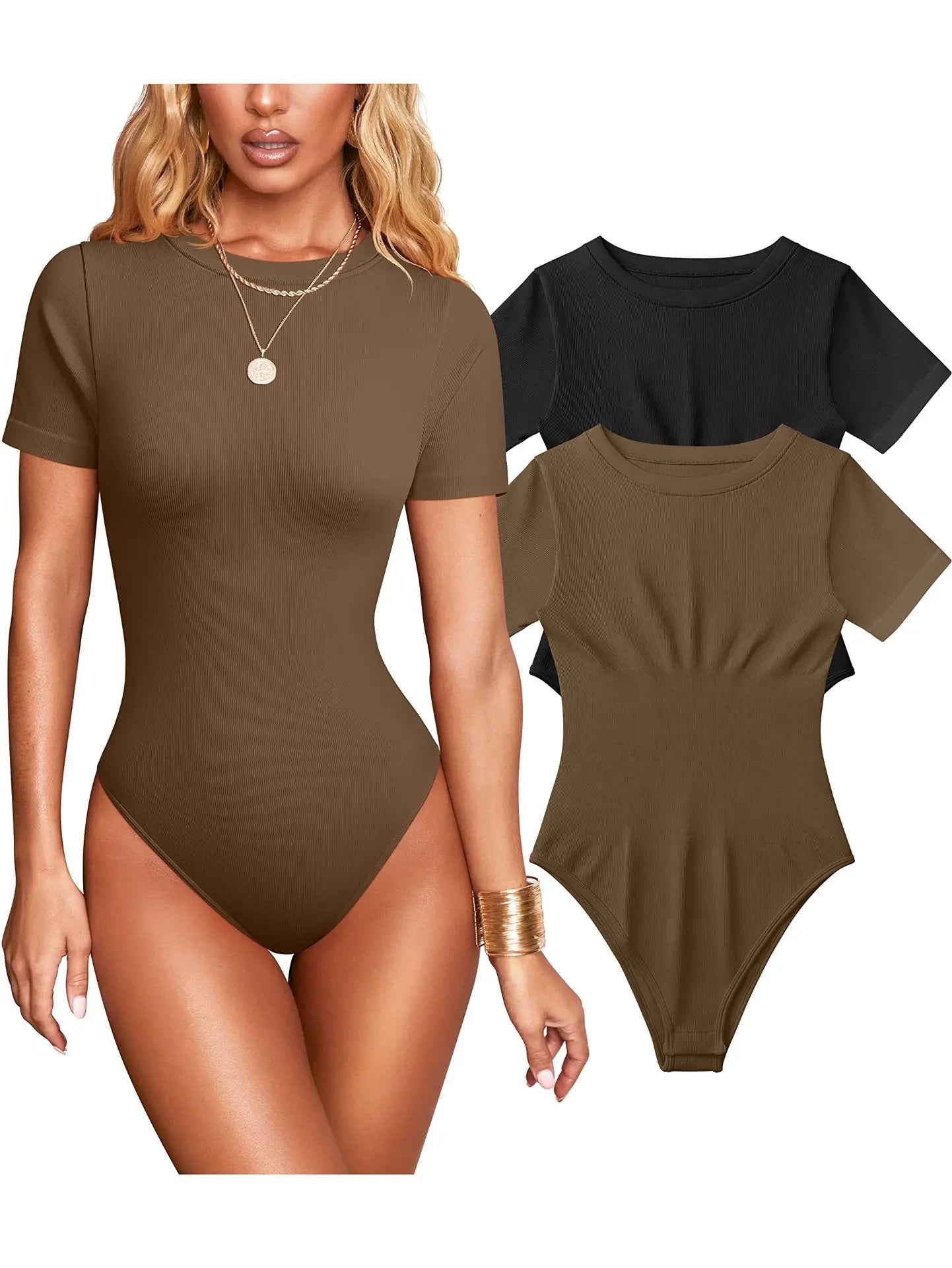 Short - sleeved Bodysuit Top Sexy Ladies Romper Women's Jumpsuit - Zeprah