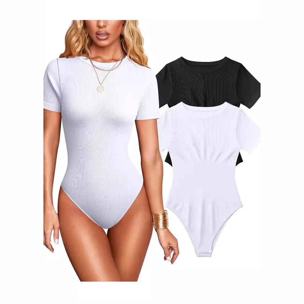 Short - sleeved Bodysuit Top Sexy Ladies Romper Women's Jumpsuit - Zeprah
