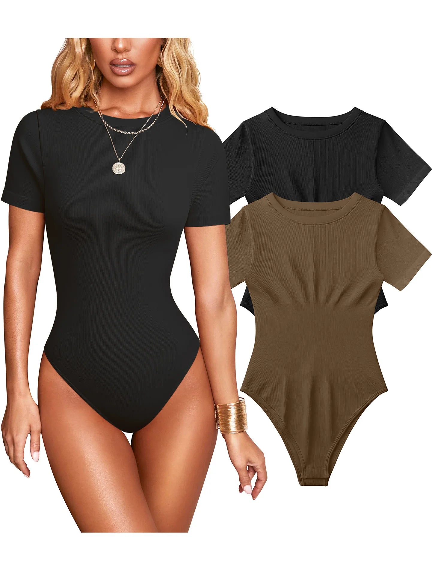 Short - sleeved Bodysuit Top Sexy Ladies Romper Women's Jumpsuit - Zeprah