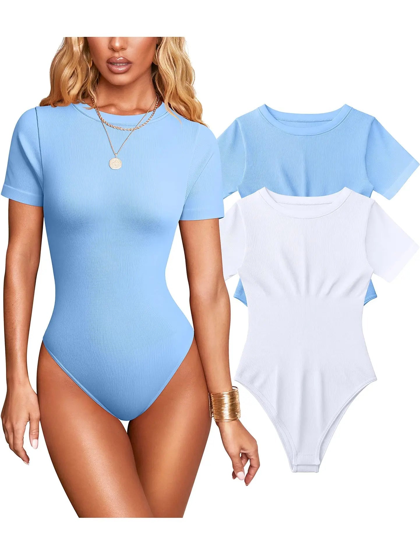 Short - sleeved Bodysuit Top Sexy Ladies Romper Women's Jumpsuit - Zeprah
