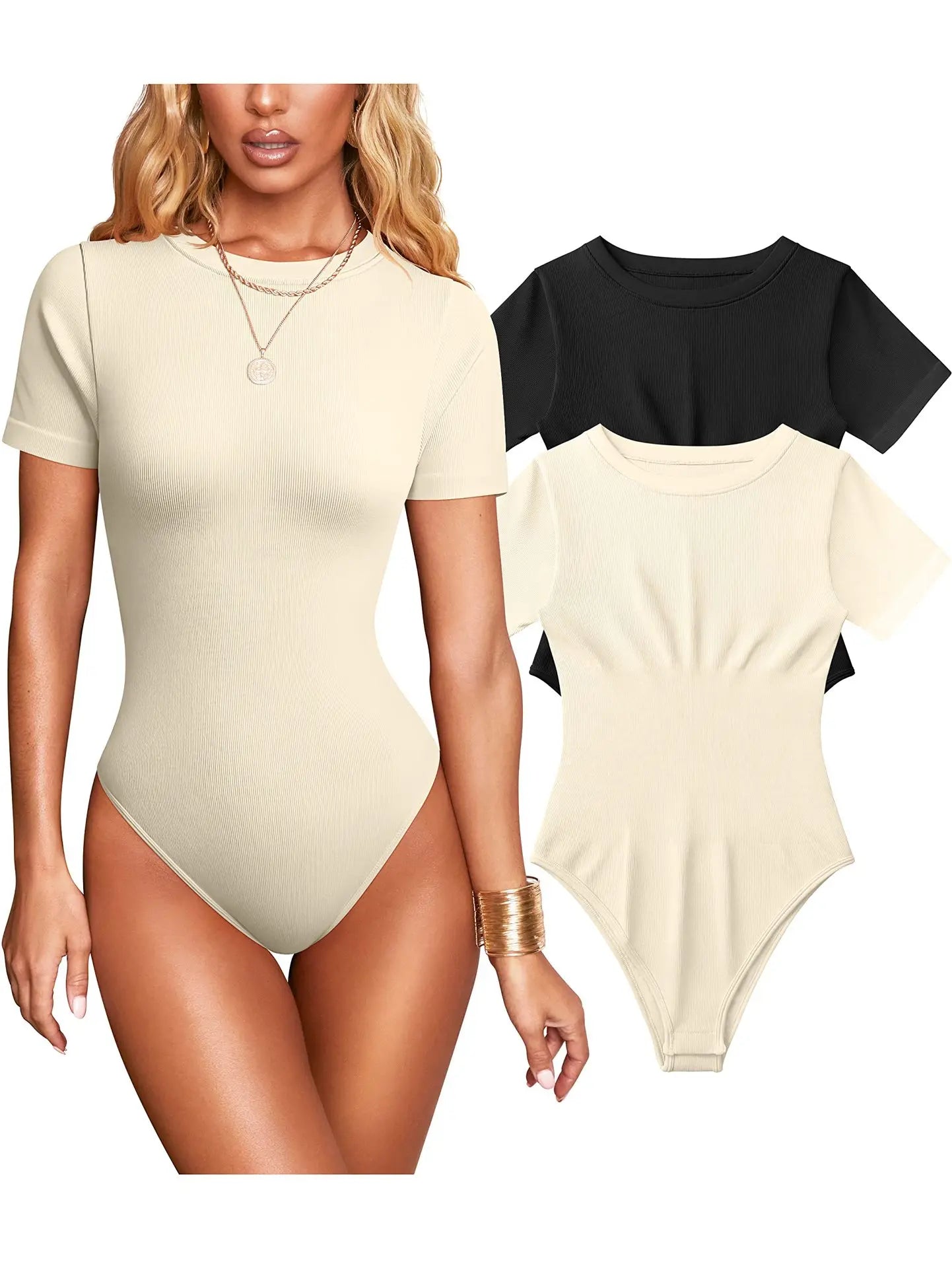Short - sleeved Bodysuit Top Sexy Ladies Romper Women's Jumpsuit - Zeprah