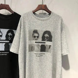 Short - sleeved T-shirt Women's Summer Korean - style New Beauty Printed Loose Lazy Mid - length Top - Zeprah