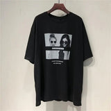 Short - sleeved T-shirt Women's Summer Korean - style New Beauty Printed Loose Lazy Mid - length Top - Zeprah