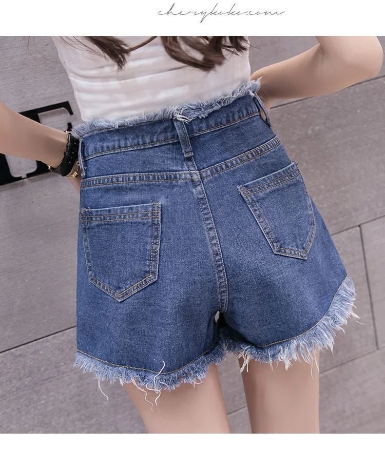 Simple Denim Shorts slimming Hot Pants Summer Girl Shorts - Zeprah