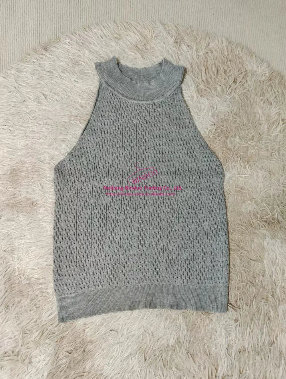 Simple Fashion Base High Elastic Big Boost Suit O - neck Woven Knitted Comfy Camisole Slim Unisex Tank Top - Zeprah