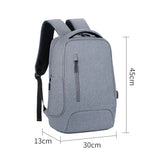 Simple Fashionable Unisex Oxford Waterproof Computer Backpack with USB Large Capacity for Outdoor Travel & Business Use - Zeprah