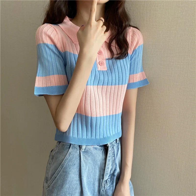 Simple Short - sleeved Blouse Lightweight Tops for Women Best - selling Short - Sleeved Tee - Zeprah