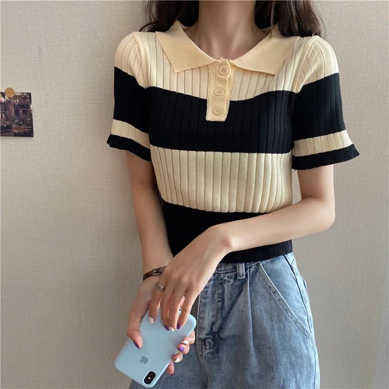 Simple Short - sleeved Blouse Lightweight Tops for Women Best - selling Short - Sleeved Tee - Zeprah