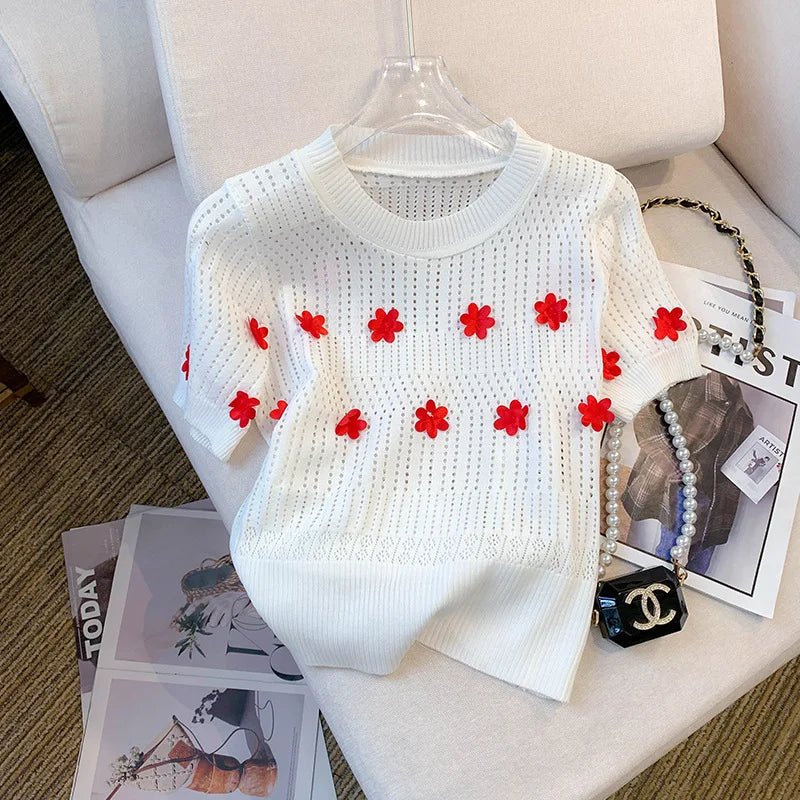 Simple Short - sleeved Blouse Soft Tops for Women Cool Women's Clothing - Zeprah