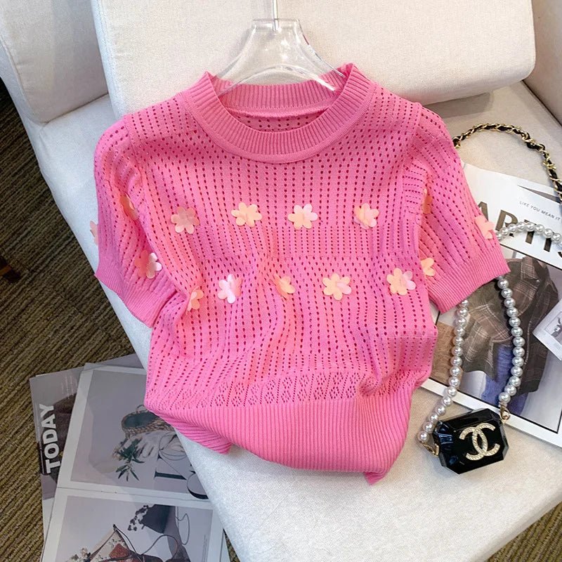 Simple Short - sleeved Blouse Soft Tops for Women Cool Women's Clothing - Zeprah