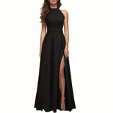 Sleeveless Halter Floor - Length Ball Gown - Zeprah