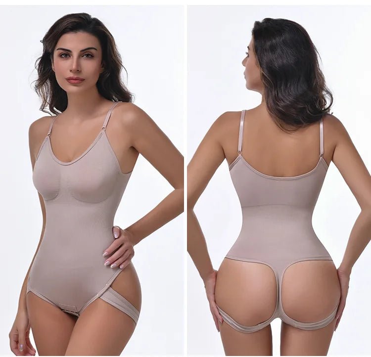 Slim - fit Body Shaper for Women Plus Size Jumpsuit Snap Button Shapewear - Zeprah