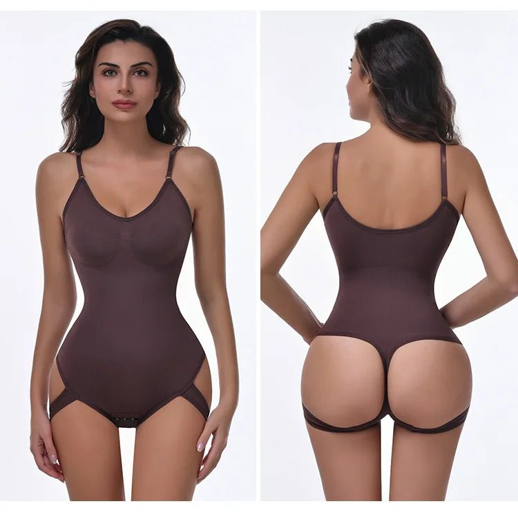 Slim - fit Body Shaper for Women Plus Size Jumpsuit Snap Button Shapewear - Zeprah