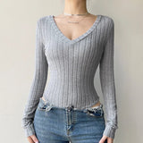 Slim - fit Bodysuit Knitted One - piece Vest Best Sale Crotch Top - Zeprah