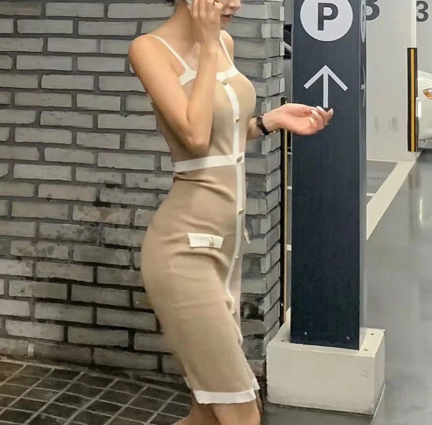 Slim - fit Cami Dress Spaghetti Strap Sheath Dress Bestselling Mini Dress - Zeprah