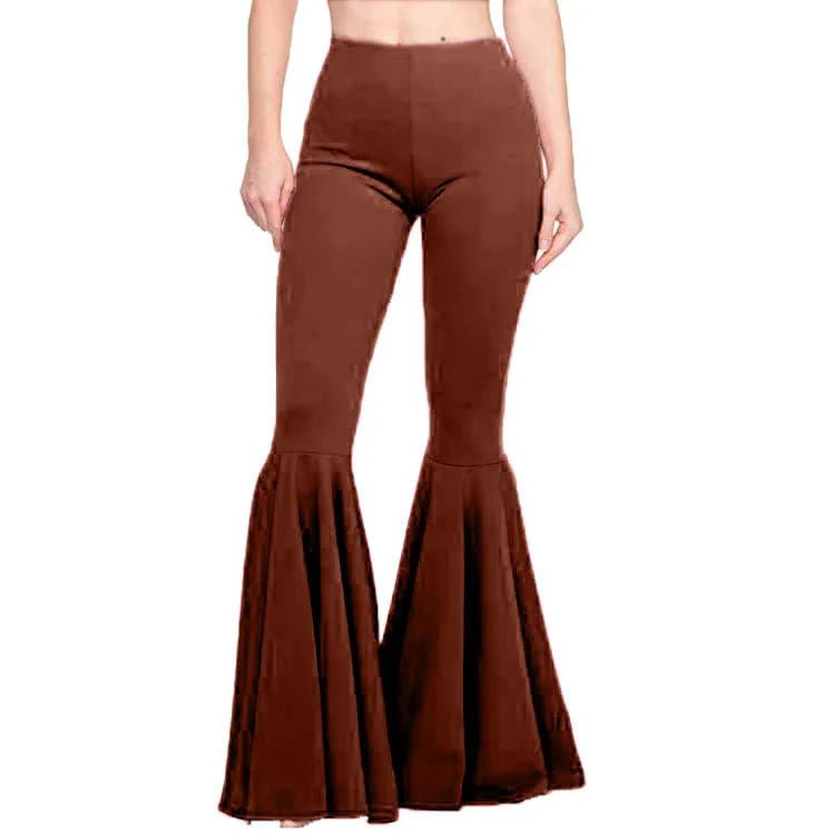 Slim - fit Long Pants Trendy Stretch Trousers Mermaid Flare Trousers - Zeprah