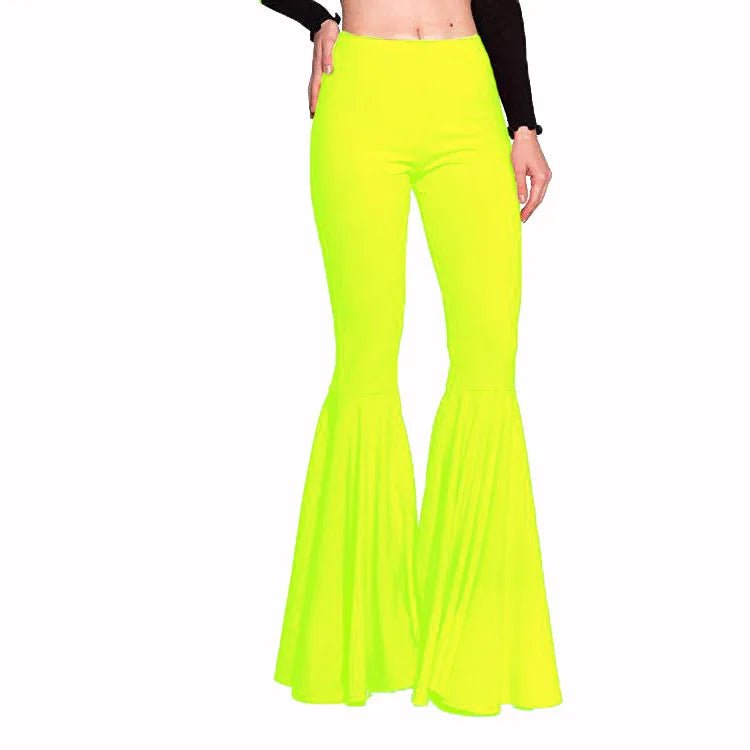 Slim - fit Long Pants Trendy Stretch Trousers Mermaid Flare Trousers - Zeprah