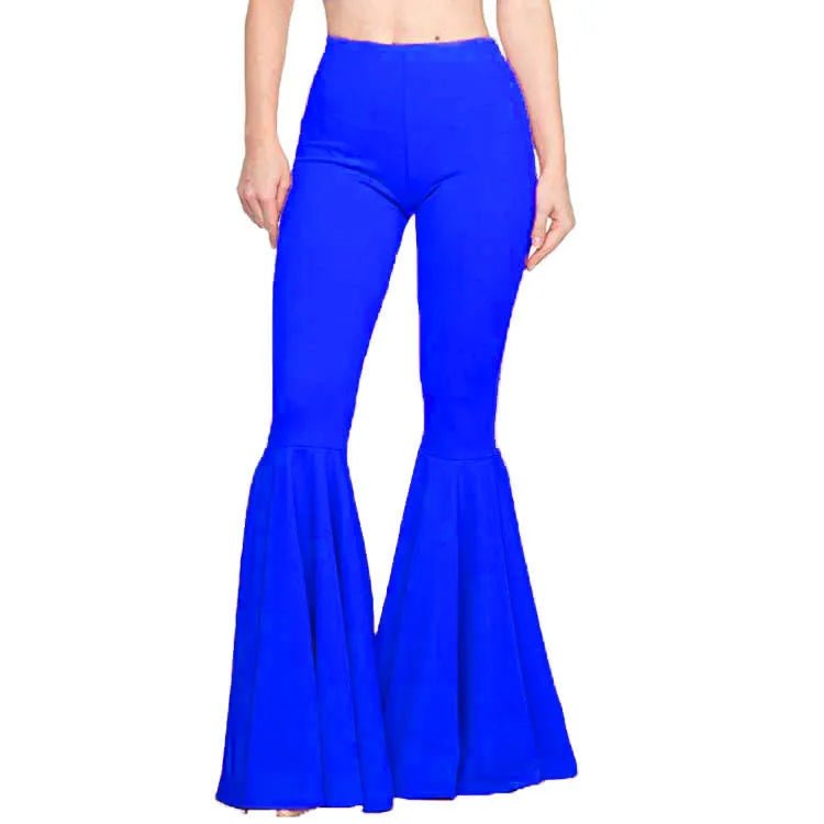 Slim - fit Long Pants Trendy Stretch Trousers Mermaid Flare Trousers - Zeprah