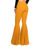 Slim - fit Long Pants Trendy Stretch Trousers Mermaid Flare Trousers - Zeprah