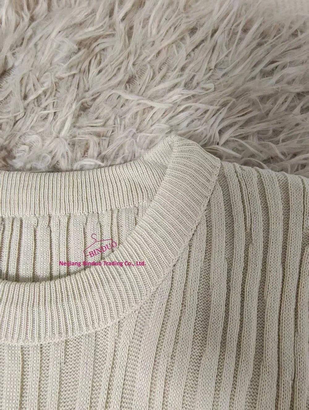 Slim - fit Short - sleeved Blouse Knitted T-shirt for Women Crewneck Short - Sleeved Tee - Zeprah