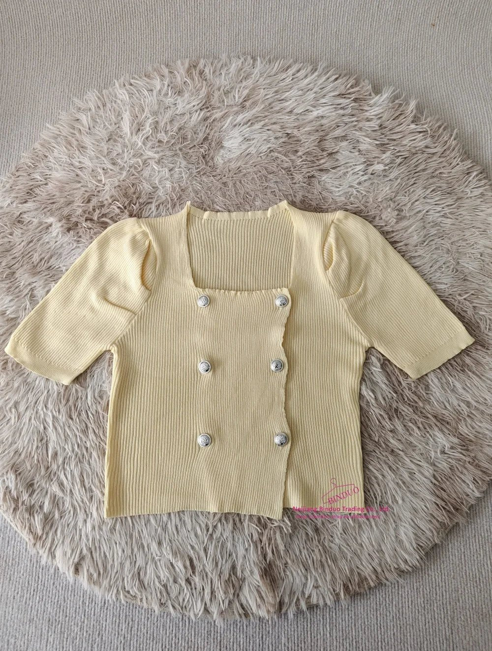 Slim - fit Short - sleeved Blouse Knitted T-shirt for Women Trendy Short - Sleeved Tee - Zeprah