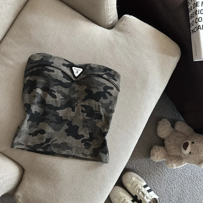 Slimming Vintage Design Tie - Dye New Style Top Hot Girl Slim - fit Niche Leopard Print Vest Top for Women - Zeprah