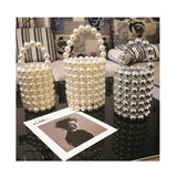 Small Group Foreign Style Dinner Package Summer Small Fresh fairy String Pearl Big Pearl Bucket Bag Girl - Zeprah