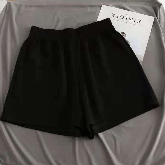 Soft Cotton Blend Casual Bottoms – Women’s High - Waisted Knit Lounge Shorts - Zeprah