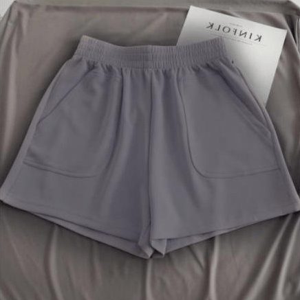 Soft Cotton Blend Casual Bottoms – Women’s High - Waisted Knit Lounge Shorts - Zeprah