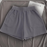 Soft Cotton Blend Casual Bottoms – Women’s High - Waisted Knit Lounge Shorts - Zeprah