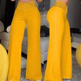 Solid Long Pants Versatile Trendy Trousers Casual Pants - Zeprah