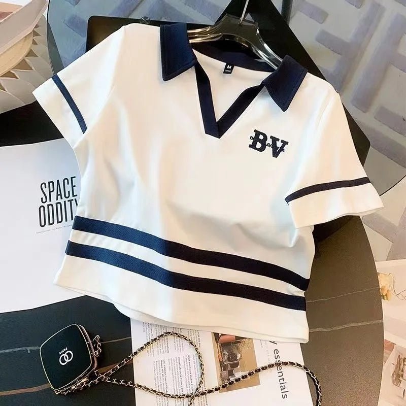 Splice Contrast Women's Top and Shorts Set Fashionable Women's Casual Sets Loose Women's Sportswear Sets - Zeprah